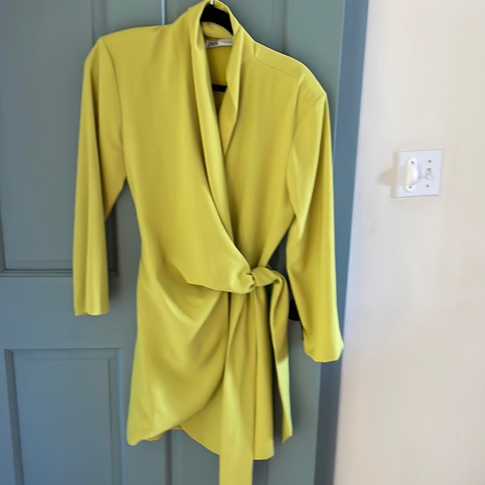Zara blazer tie dress